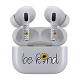 Jaspertronics™ AirSkins - Stylish & Durable Decals for AirPods Pro & Pro 2, Be Kind Design Earbuds & Case Skin, Scratch-Resistant, Precision Fit, Wireless Charging Friendly, Easy Application - 58 Designs Available
