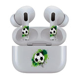 Jaspertronics™ AirSkins - Stylish & Durable Decals for AirPods 4, Soccer Ball Design Earbuds & Case Skin, Scratch-Resistant, Precision Fit, Wireless Charging Friendly, Easy Application - 58 Designs Available