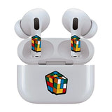 Jaspertronics™ AirSkins - Stylish & Durable Decals for AirPods Pro & Pro 2, Rubix Cube Design Earbuds & Case Skin, Scratch-Resistant, Precision Fit, Wireless Charging Friendly, Easy Application - 58 Designs Available