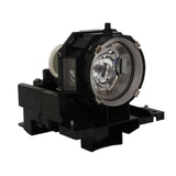 Jaspertronics™ OEM Lamp & Housing for the Hitachi CP-X605 Projector with Ushio bulb inside - 240 Day Warranty