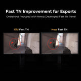 BenQ XL2586X+ 24.1" 600Hz Gaming Monitor - Fast TN Panel, 1ms Response Time, HDMI/DP, PS5/Xbox Compatible