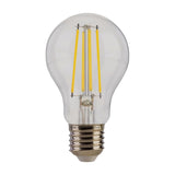 Jaspertronics™ Dusk to Dawn Outdoor Sensor A19 LED Light Bulb, 2700K Daylight,8W (100W Eqv.), 1400LM, Vintage Filament E26 Base,Auto On/Off Photocell Automatic for Energy-Efficient Outdoor Lighting, 4 Pack