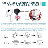 Jaspertronics™ AirSkins - Stylish & Durable Decals for AirPods 4, I Love Music Design Earbuds & Case Skin, Scratch-Resistant, Precision Fit, Wireless Charging Friendly, Easy Application - 58 Designs Available