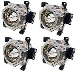 Jaspertronics™ ET-LAD520F Lamp & Housing QuadPack for Panasonic Projectors w Original Panasonic Lamp Inside - 1 Year Warranty