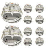 10 Pack of GX9.5 GY9.5 Lamp Holder M-123 - High Power 1200W Stage Light Socket, Heat Resistant Lamp Base for Moving Head, Xenon, and Halogen Lamps with 30cm Cable, Aluminum Alloy Shell - 250V 8A