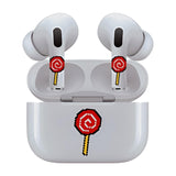 Jaspertronics™ AirSkins - Stylish & Durable Decals for AirPods Pro & Pro 2, LoliPop Design Earbuds & Case Skin, Scratch-Resistant, Precision Fit, Wireless Charging Friendly, Easy Application - 58 Designs Available