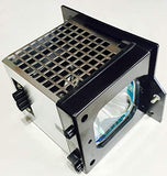 Jaspertronics™ OEM Lamp & Housing for The Hitachi 60V710 TV with Philips bulb inside - 1 Year Warranty