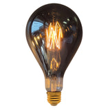 Jaspertronics™ LED Large Decorative Pendant Light Bulbs 25W Equivalent, Dimmable LED Oversized Bulbs with Smoke Glass, 1800K Warm White, 7W, 200LM, E26 Base, PS160/PS52