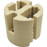 GY22 GX22 Lamp Holder Ceramic Socket - High-Temperature 10,000W, 500V, 20A, Pulse Rated 15kV, T350 Ceramic Lamp Base for Metal Halide & Hot-Restrike Lamps - No Leads