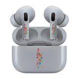 Jaspertronics™ AirSkins - Stylish & Durable Decals for AirPods Pro & Pro 2, Muscial Notes Design Earbuds & Case Skin, Scratch-Resistant, Precision Fit, Wireless Charging Friendly, Easy Application - 58 Designs Available