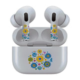 Jaspertronics™ AirSkins - Stylish & Durable Decals for AirPods Pro & Pro 2, Colorful Flowers Design Earbuds & Case Skin, Scratch-Resistant, Precision Fit, Wireless Charging Friendly, Easy Application - 58 Designs Available