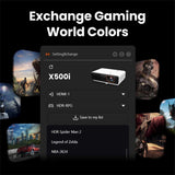 BenQ - X500i - Gaming Projector - 2200 Lumens - 4K - LED - Short Throw