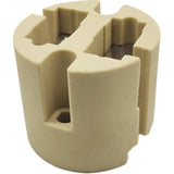 GY22 GX22 Lamp Holder Ceramic Socket - High-Temperature 10,000W, 500V, 20A, Pulse Rated 15kV, T350 Ceramic Lamp Base for Metal Halide & Hot-Restrike Lamps - No Leads