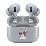 Jaspertronics™ AirSkins - Stylish & Durable Decals for AirPods Pro & Pro 2, French Bulldog Design Earbuds & Case Skin, Scratch-Resistant, Precision Fit, Wireless Charging Friendly, Easy Application - 58 Designs Available