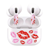 Jaspertronics™ AirSkins - Stylish & Durable Decals for AirPods 3, Lips Design Earbuds & Case Skin, Scratch-Resistant, Precision Fit, Wireless Charging Friendly, Easy Application - 58 Designs Available