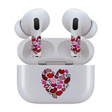 Jaspertronics™ AirSkins - Stylish & Durable Decals for AirPods Pro & Pro 2, Heart Lips Design Earbuds & Case Skin, Scratch-Resistant, Precision Fit, Wireless Charging Friendly, Easy Application - 58 Designs Available