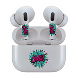 Jaspertronics™ AirSkins - Stylish & Durable Decals for AirPods Pro & Pro 2, OMG Design Earbuds & Case Skin, Scratch-Resistant, Precision Fit, Wireless Charging Friendly, Easy Application - 58 Designs Available