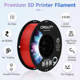 Creality 95A TPU Filament 4 Pack - 1.75mm - Flexible & Durable 3D Printing Filament, Elastic & Soft Thermoplastic Polyurethane, 1kg/2.2lbs Spool, High-Speed Printing, Compatible with FDM Printers - Red