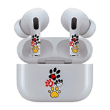 Jaspertronics™ AirSkins - Stylish & Durable Decals for AirPods Pro & Pro 2, Colorful Paws Design Earbuds & Case Skin, Scratch-Resistant, Precision Fit, Wireless Charging Friendly, Easy Application - 58 Designs Available