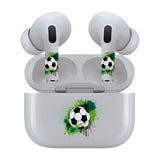 Jaspertronics™ AirSkins - Stylish & Durable Decals for AirPods Pro & Pro 2, Soccer Ball Design Earbuds & Case Skin, Scratch-Resistant, Precision Fit, Wireless Charging Friendly, Easy Application - 58 Designs Available