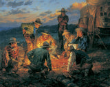Cowboy Craps by Andy Thomas - Canvas Giclee Timeless Edition - 16 x 20