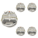 5 Pack of GX9.5 GY9.5 Lamp Holder M-123 - High Power 1200W Stage Light Socket, Heat Resistant Lamp Base for Moving Head, Xenon, and Halogen Lamps with 30cm Cable, Aluminum Alloy Shell - 250V 8A