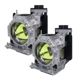 Jaspertronics™ Original Lamp & Housing TwinPack for the Panasonic PT-DS100X Projector - 1 Year Warranty