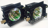 Jaspertronics™ Original ET-LAD40W Lamp & Housing for Panasonic Projectors - 1 Year Warranty