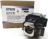Epson ELP-LP62 Original Projector Lamp & Housing - 1 Year Warranty