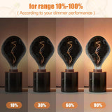 Jaspertronics A165S Oversized Vintage LED Edison Bulb, Smoke Decorative E26 Dimmable 7W, 350 Lumens, Warm White 2200K, 1 Pack