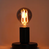 Jaspertronics™ A19 Vintage Edison LED Filament Bulbs, E26 Base, 4W 25W Equivalent, 1800K Extra Warm White, 180 Lumens, Dimmable, Pack of 8