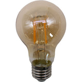 Jaspertronics™ A19 Vintage Edison LED Filament Bulbs, E26 Base, 4W 40W Equivalent, 360 Lumens, 2200K Warm White, Dimmable, Pack of 8