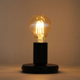 Jaspertronics™ A19 Vintage Edison LED Filament Bulbs, E26 Base, 4W 40W Equivalent, 360 Lumens, 2200K Warm White, Dimmable, Pack of 8