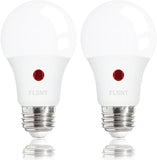 Jaspertronics™ Dusk to Dawn Outdoor Sensor A19 LED Edison Bulbs, 9W (60W Eqv.), 800LM,Vintage Filament E26 Base, Auto On/Off Photocell Automatic for Energy-Efficient Outdoor Lighting, 2700K Daylight, 2 Pack