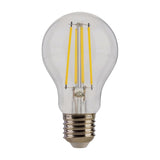 Jaspertronics™ Dusk to Dawn Outdoor Sensor A19 LED Light Bulb, 2700K Daylight,8W (100W Eqv.), 1400LM, Vintage Filament E26 Base,Auto On/Off Photocell Automatic for Energy-Efficient Outdoor Lighting, 4 Pack