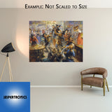 After the Poker Game the Boys Settled Up by Andy Thomas - Canvas Open Edition - 12 x 16