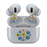 AirSkins - Stylish & Durable Decals for AirPods Pro & Pro 2, Colorful Flowers Design Earbuds & Case Skin, Scratch-Resistant, Precision Fit, Wireless Charging Friendly, Easy Application - 58 Designs Available