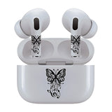 AirSkins - Stylish & Durable Decals for AirPods Pro & Pro 2, Butterfly Tunes Design Earbuds & Case Skin, Scratch-Resistant, Precision Fit, Wireless Charging Friendly, Easy Application - 58 Designs Available