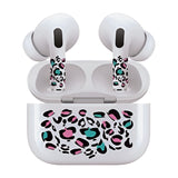 AirSkins - Stylish & Durable Decals for AirPods Pro & Pro 2, Colorful Leopard Print Design Earbuds & Case Skin, Scratch-Resistant, Precision Fit, Wireless Charging Friendly, Easy Application - 58 Designs Available