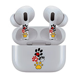 AirSkins - Stylish & Durable Decals for AirPods Pro & Pro 2, Colorful Paws Design Earbuds & Case Skin, Scratch-Resistant, Precision Fit, Wireless Charging Friendly, Easy Application - 58 Designs Available