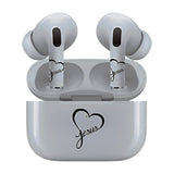 AirSkins - Stylish & Durable Decals for AirPods Pro & Pro 2, Heart Jesus Design Earbuds & Case Skin, Scratch-Resistant, Precision Fit, Wireless Charging Friendly, Easy Application - 58 Designs Available