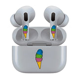 AirSkins - Stylish & Durable Decals for AirPods Pro & Pro 2, Ice Cream Cone Design Earbuds & Case Skin, Scratch-Resistant, Precision Fit, Wireless Charging Friendly, Easy Application - 58 Designs Available