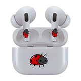 AirSkins - Stylish & Durable Decals for AirPods Pro & Pro 2, Lady Bug Design Earbuds & Case Skin, Scratch-Resistant, Precision Fit, Wireless Charging Friendly, Easy Application - 58 Designs Available