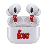 AirSkins - Stylish & Durable Decals for AirPods Pro & Pro 2, Love Design Earbuds & Case Skin, Scratch-Resistant, Precision Fit, Wireless Charging Friendly, Easy Application - 58 Designs Available