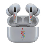 AirSkins - Stylish & Durable Decals for AirPods Pro & Pro 2, Muscial Notes Design Earbuds & Case Skin, Scratch-Resistant, Precision Fit, Wireless Charging Friendly, Easy Application - 58 Designs Available