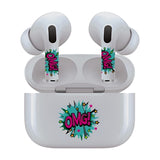 AirSkins - Stylish & Durable Decals for AirPods Pro & Pro 2, OMG Design Earbuds & Case Skin, Scratch-Resistant, Precision Fit, Wireless Charging Friendly, Easy Application - 58 Designs Available