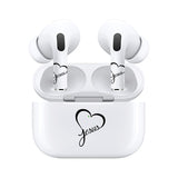 AirSkins - Stylish & Durable Decals for AirPods Pro & Pro 2, Heart Jesus Design Earbuds & Case Skin, Scratch-Resistant, Precision Fit, Wireless Charging Friendly, Easy Application - 58 Designs Available