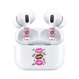 AirSkins - Stylish & Durable Decals for AirPods Pro & Pro 2, Leopard Print Lips Design Earbuds & Case Skin, Scratch-Resistant, Precision Fit, Wireless Charging Friendly, Easy Application - 58 Designs Available