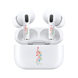 AirSkins - Stylish & Durable Decals for AirPods Pro & Pro 2, Muscial Notes Design Earbuds & Case Skin, Scratch-Resistant, Precision Fit, Wireless Charging Friendly, Easy Application - 58 Designs Available