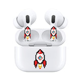 AirSkins - Stylish & Durable Decals for AirPods 3, Rocket Design Earbuds & Case Skin, Scratch-Resistant, Precision Fit, Wireless Charging Friendly, Easy Application - 58 Designs Available